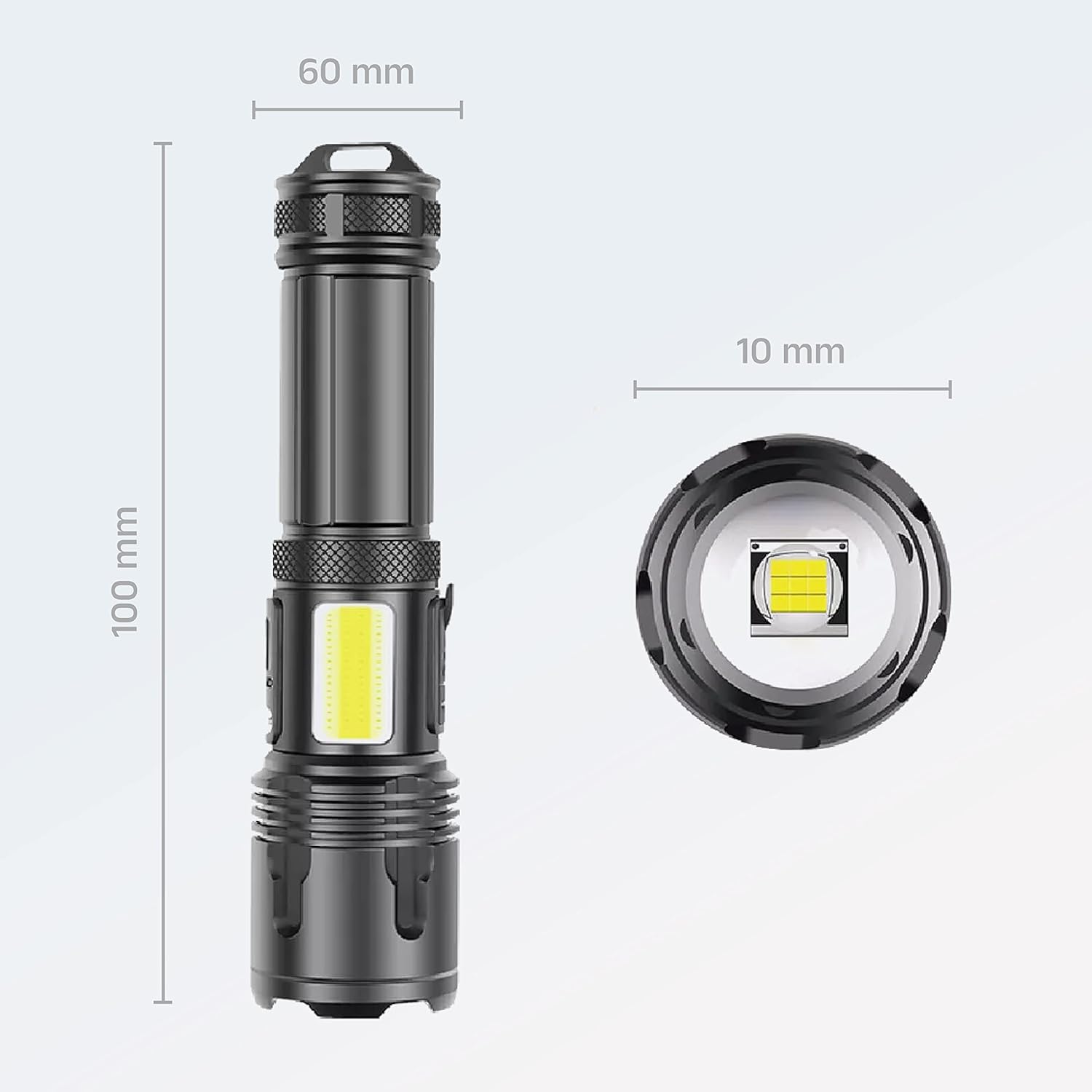 Linterna LED 20000 lúmenes