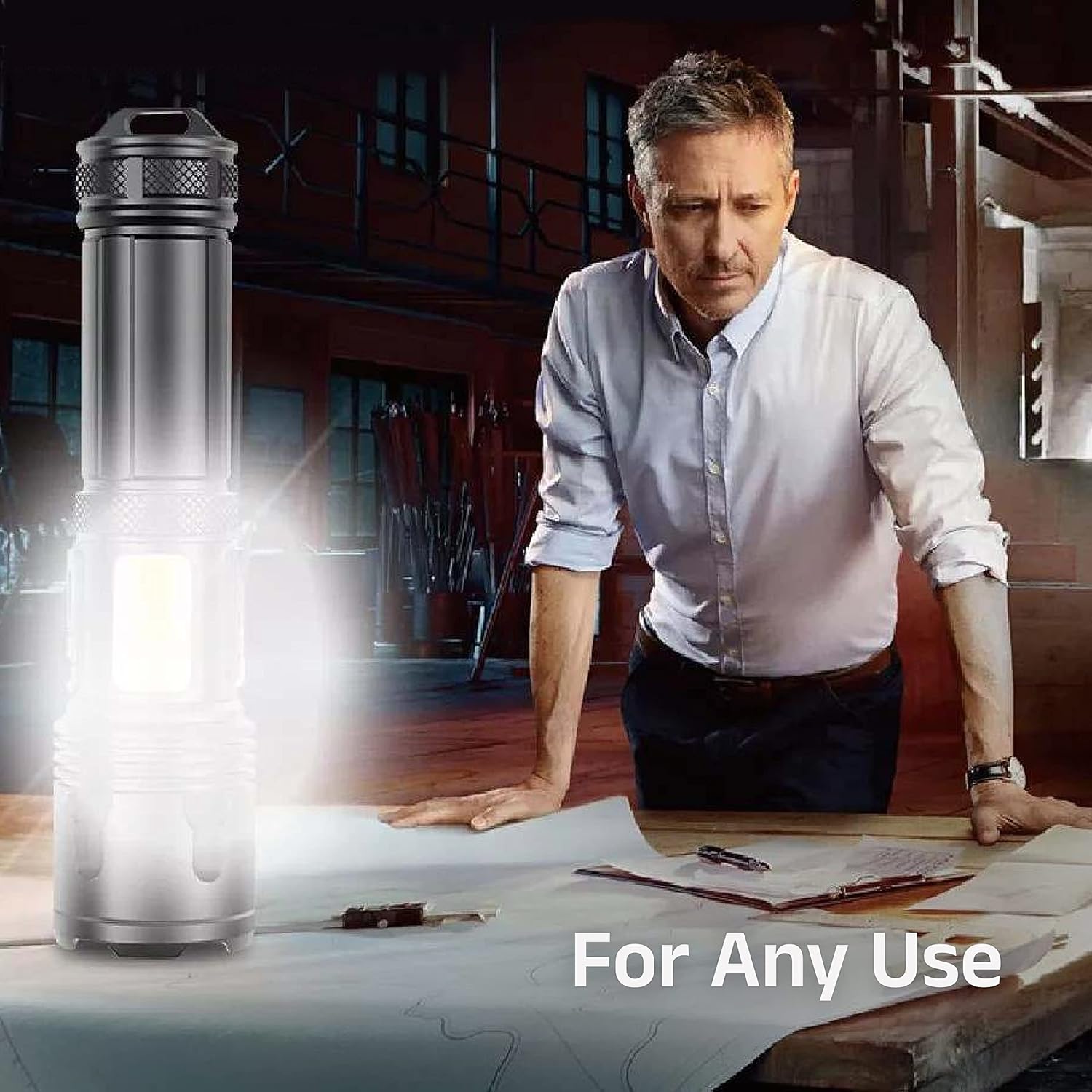 Linterna LED 20000 lúmenes