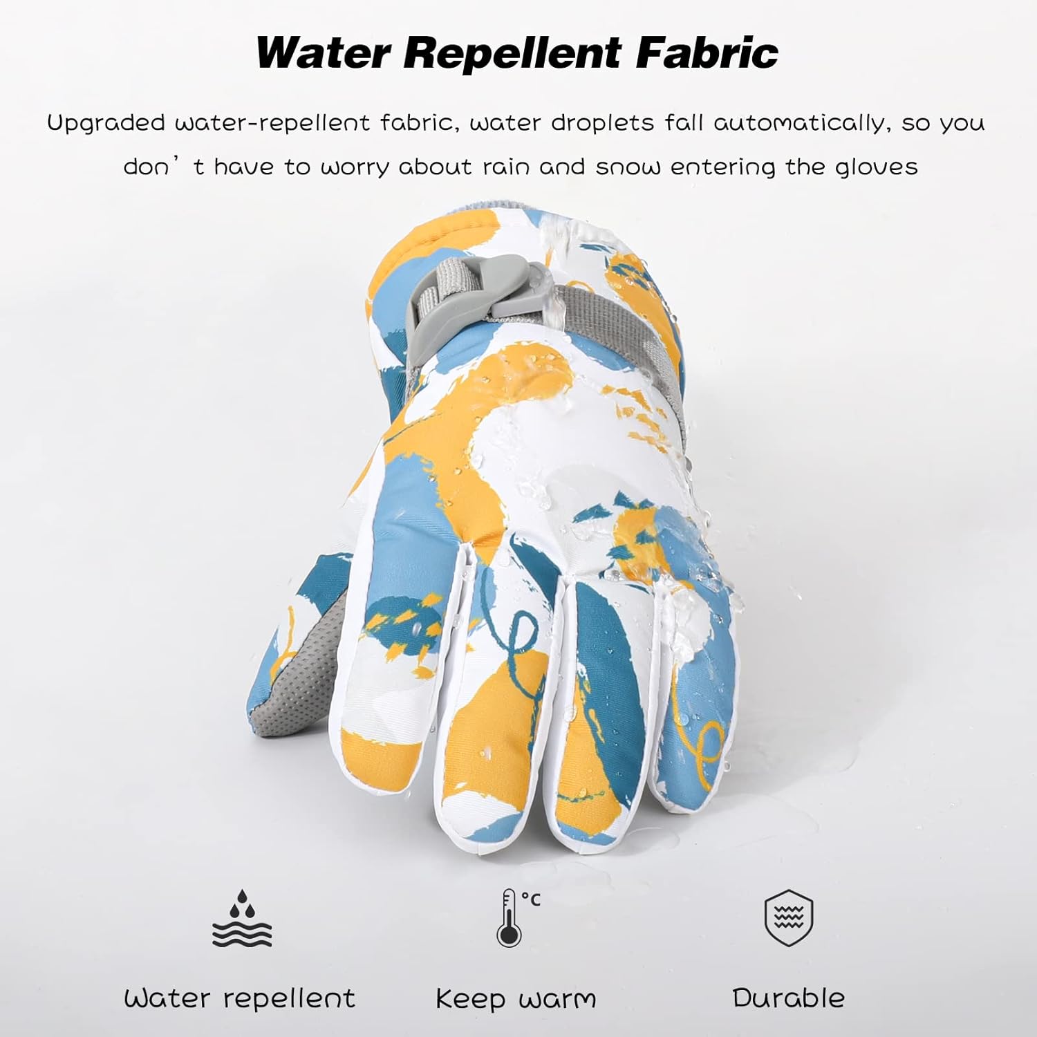 Guantes de esquí QKURT para niños