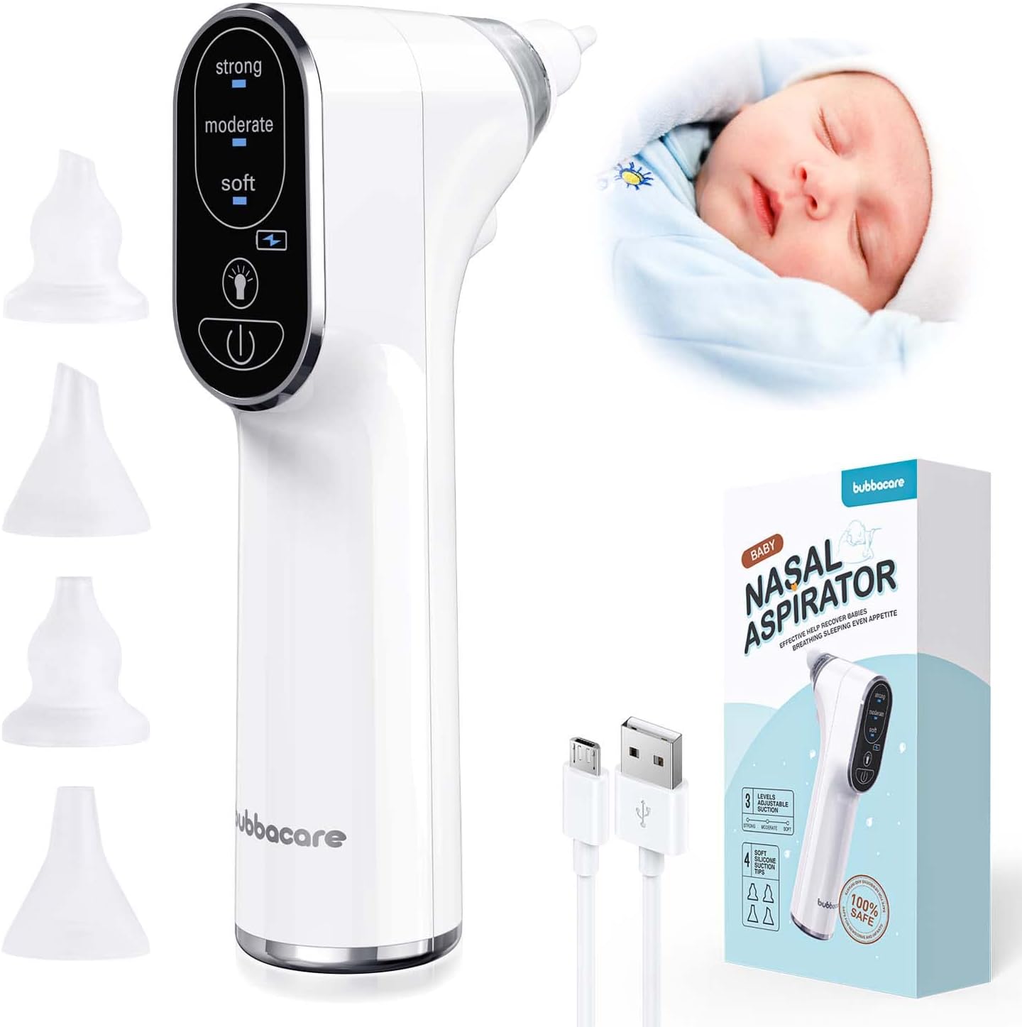 Aspirador Nasal Eléctrico Bebé