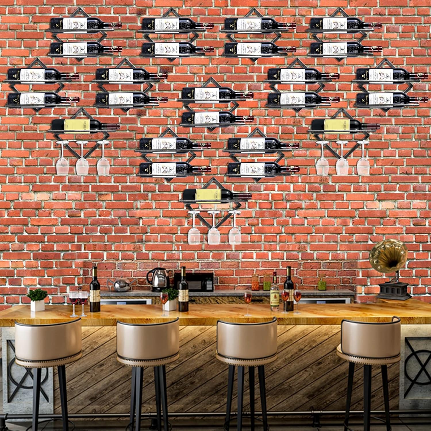 Botellero de pared vintage BB