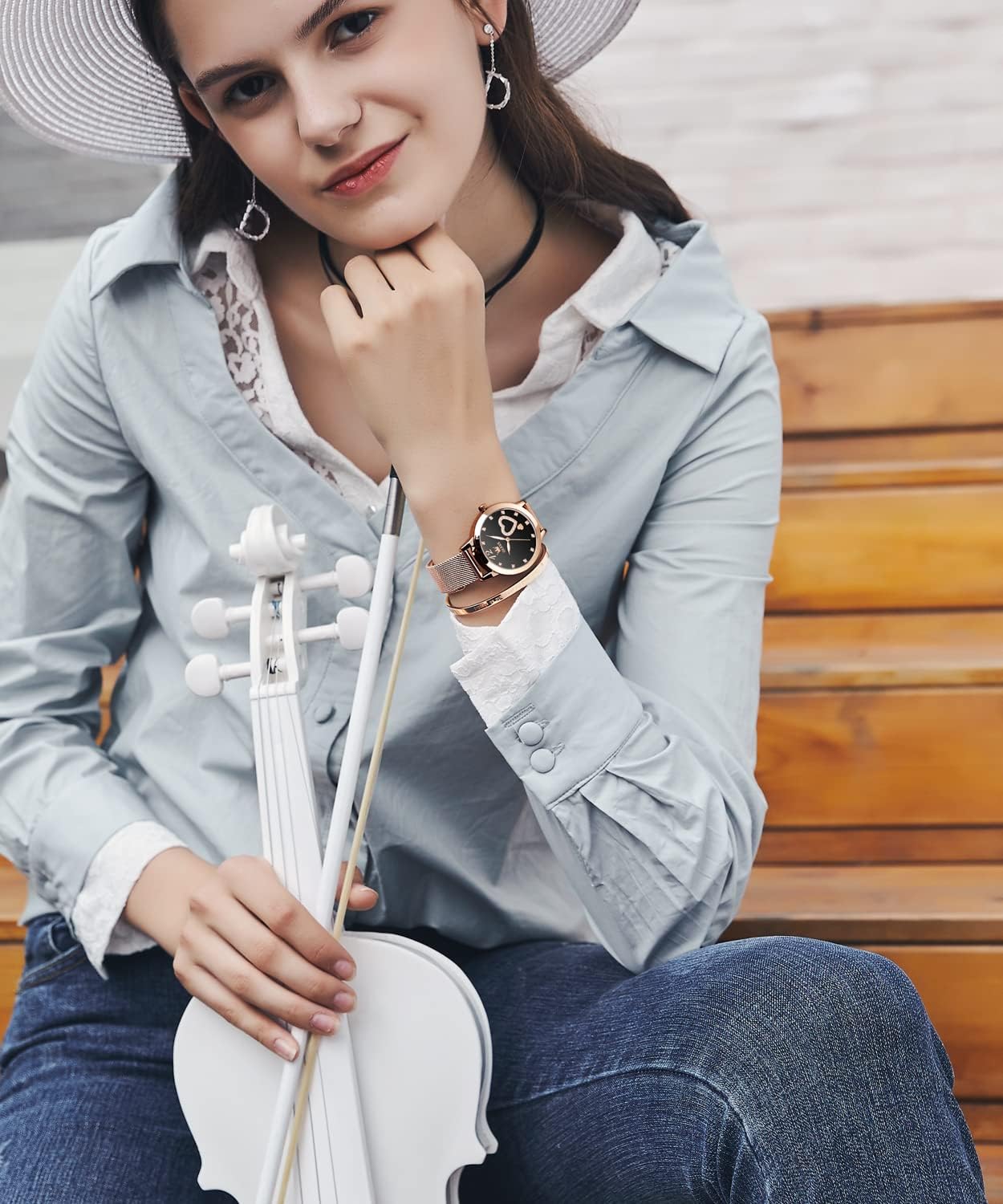 Reloj OLEVS Oro Rosa Mujer