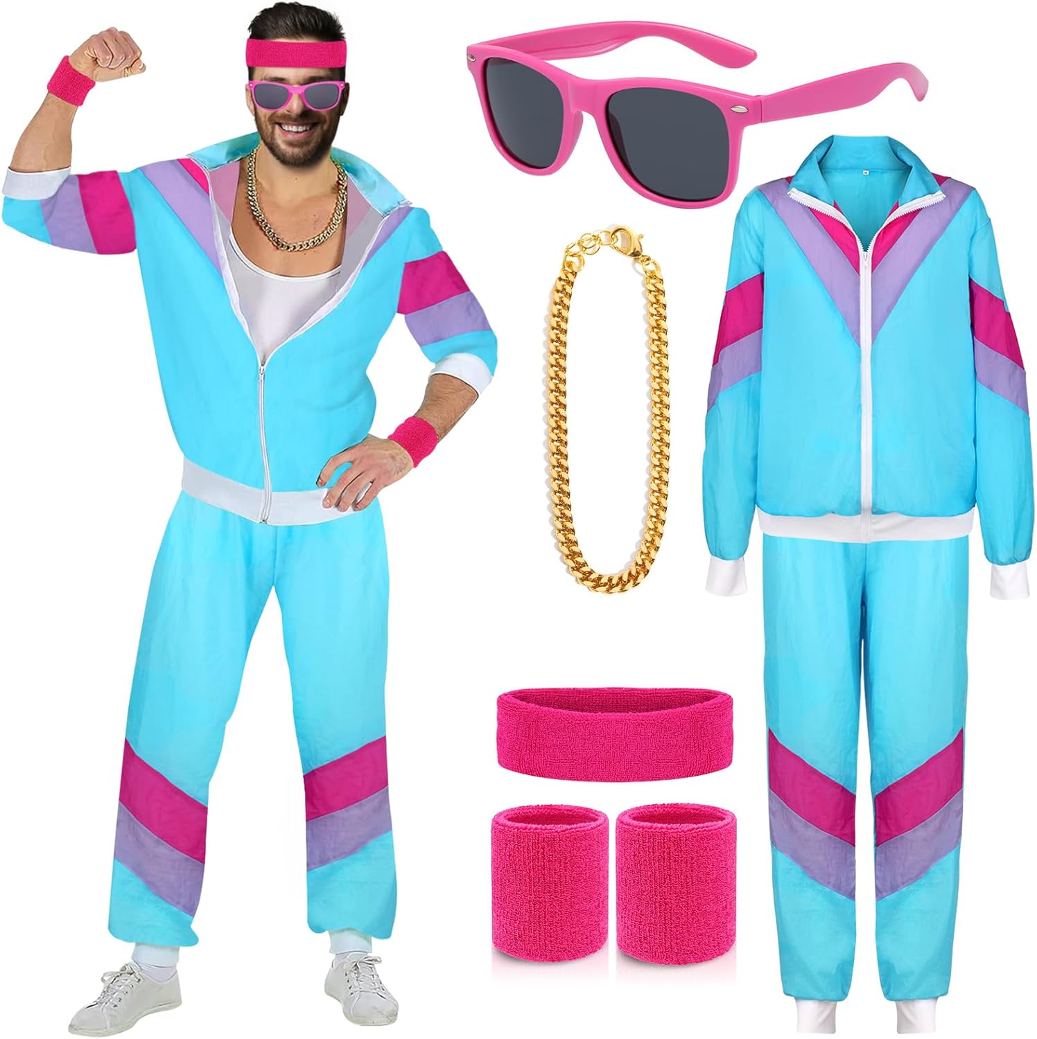 Disfraz retro 80s y 90s hombre