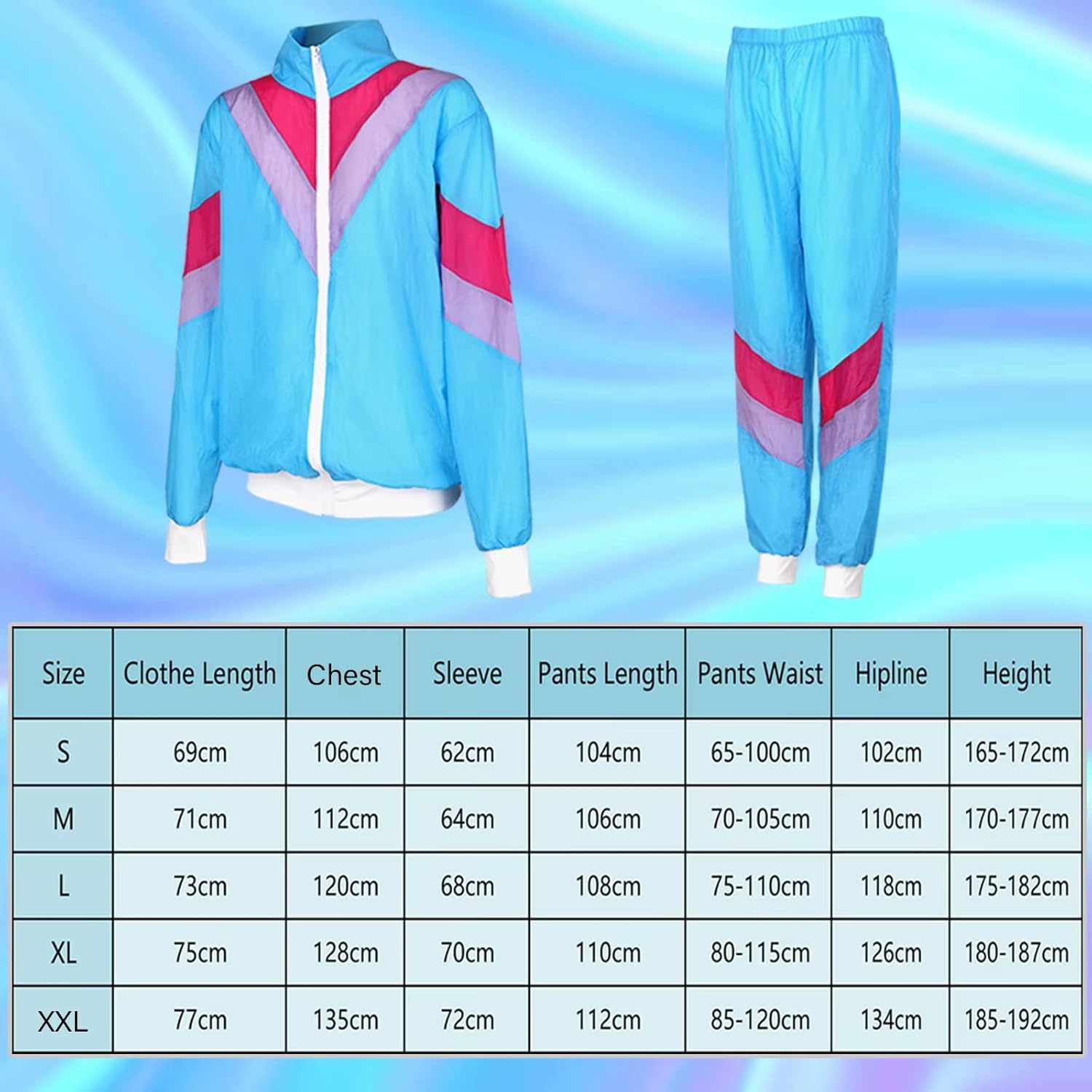 Disfraz retro 80s y 90s hombre