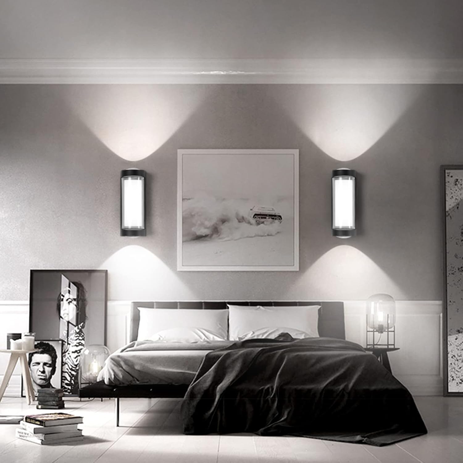 Aplique Pared 18W IP65 Negro