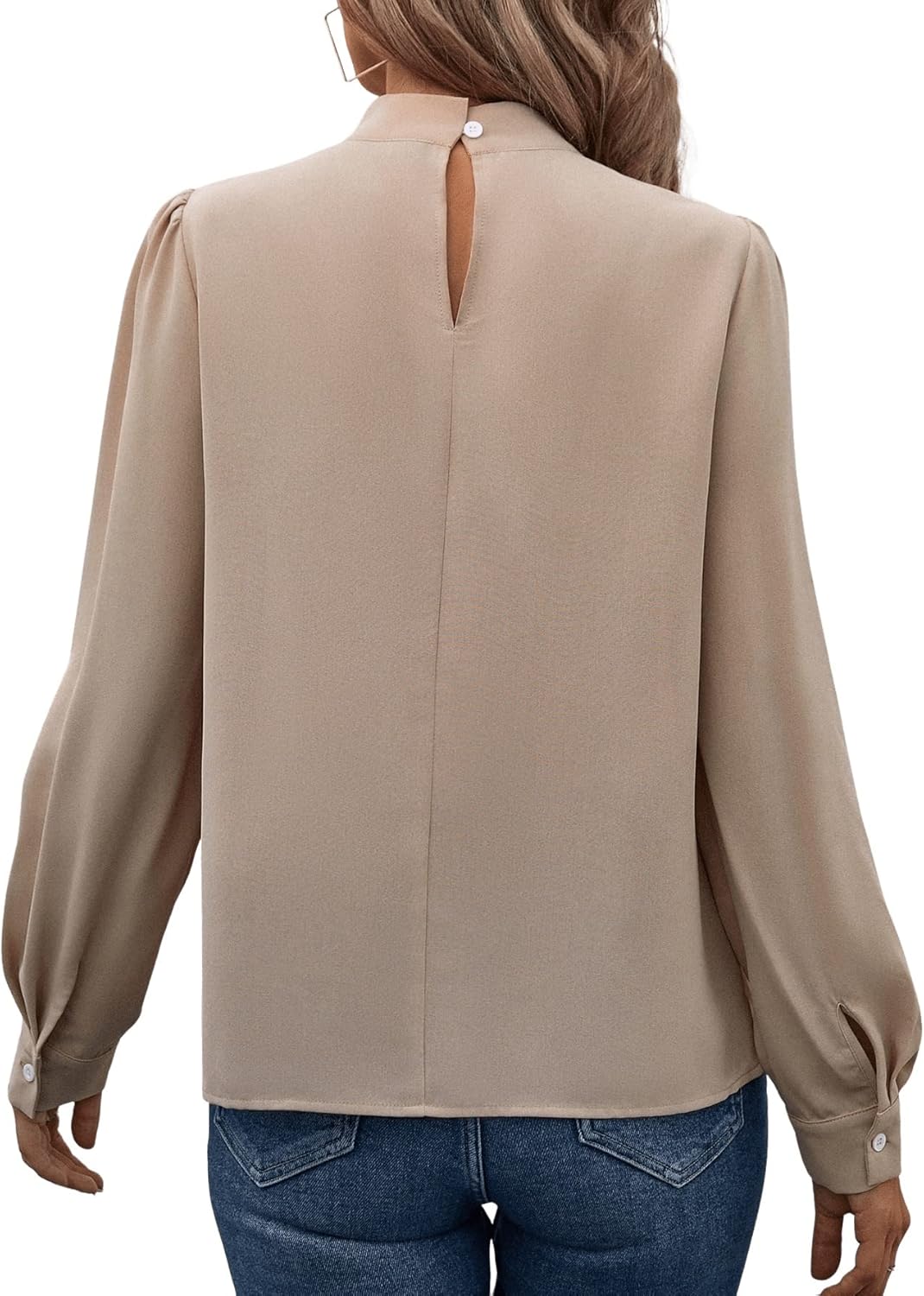 Blusa Elegante Gasa Albaricoque
