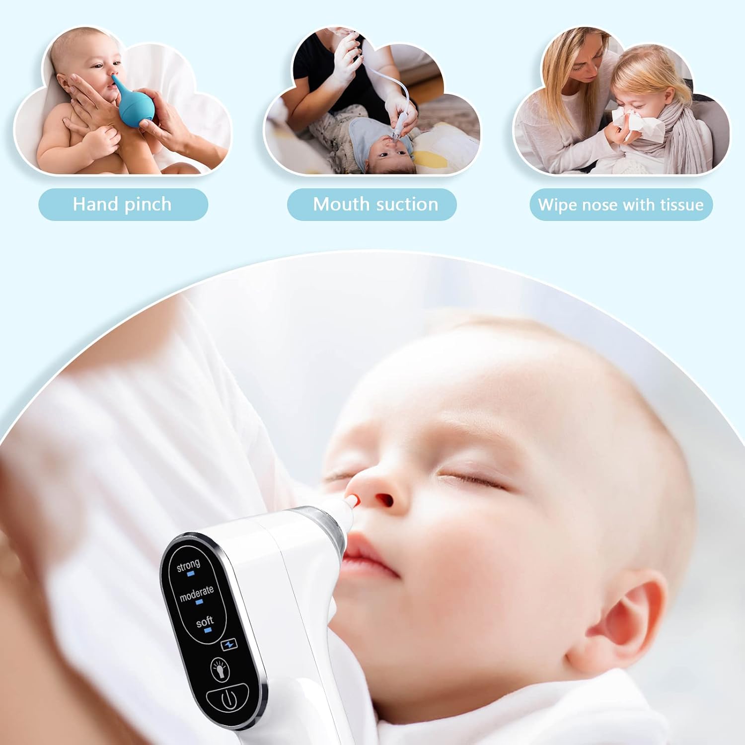 Aspirador Nasal Eléctrico Bebé