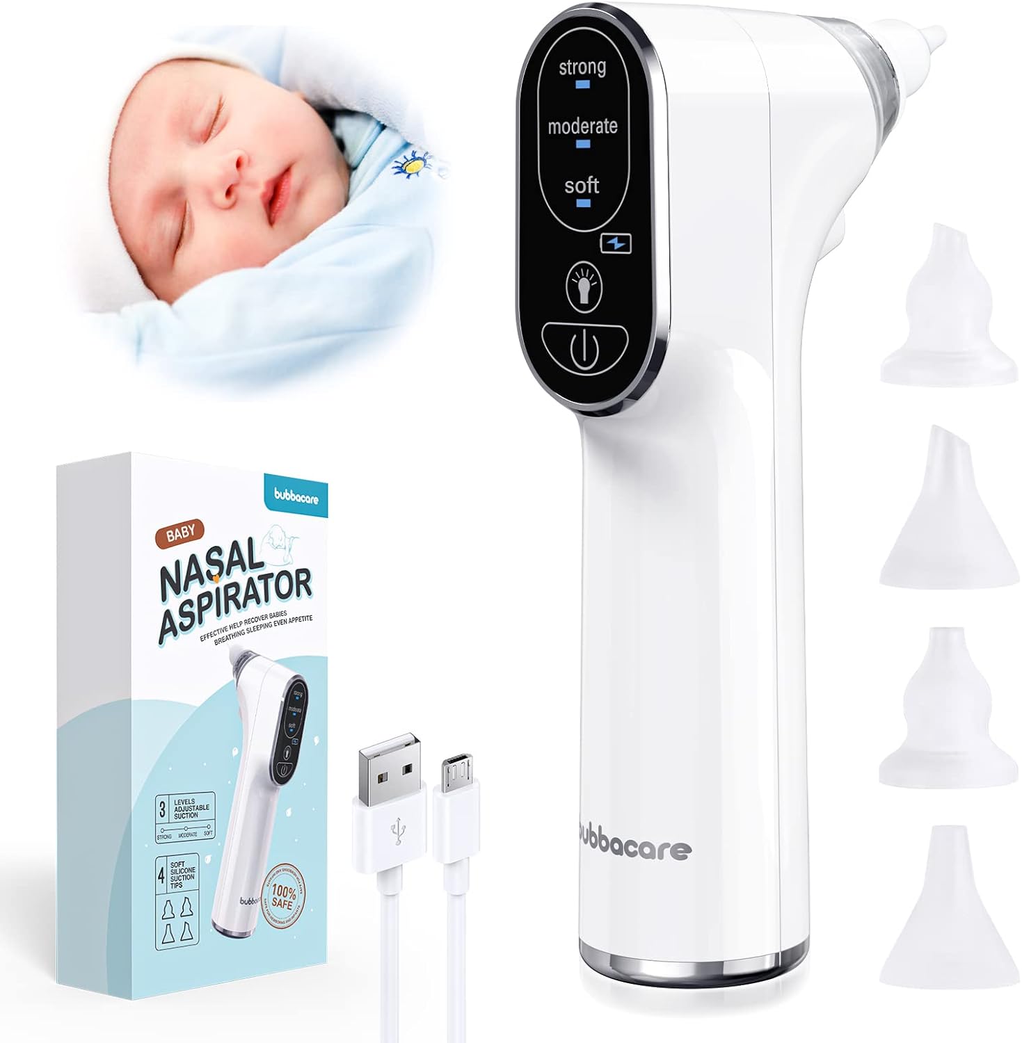 Aspirador Nasal Eléctrico Bebé