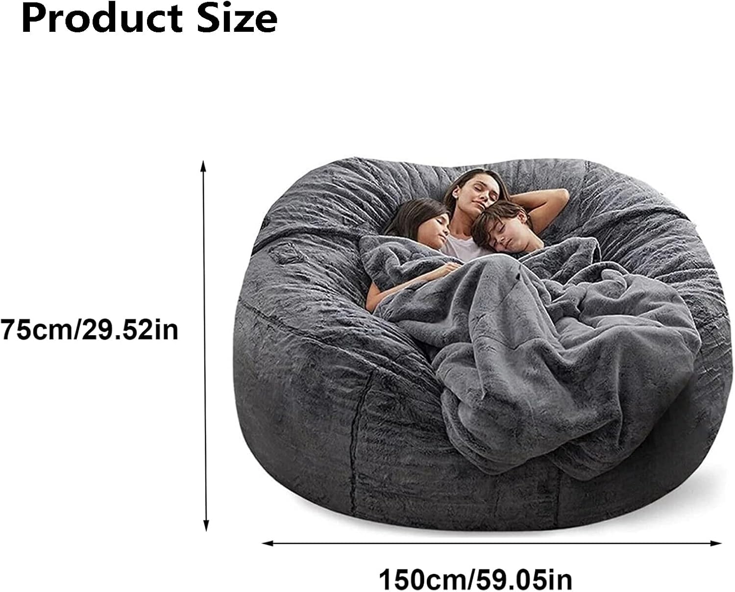 Funda para puf o sillón 150 x 75 cm