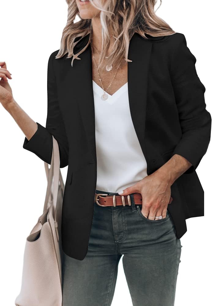 Blazer Mujer Manga Larga con Bolsillos