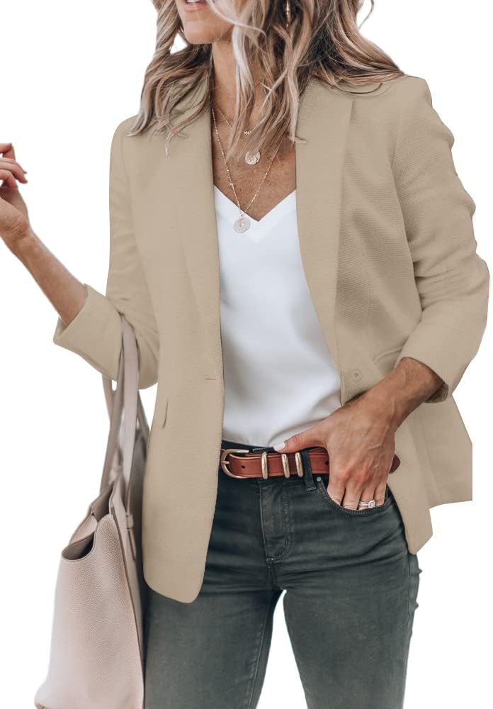 Blazer abierto mujer con bolsillos