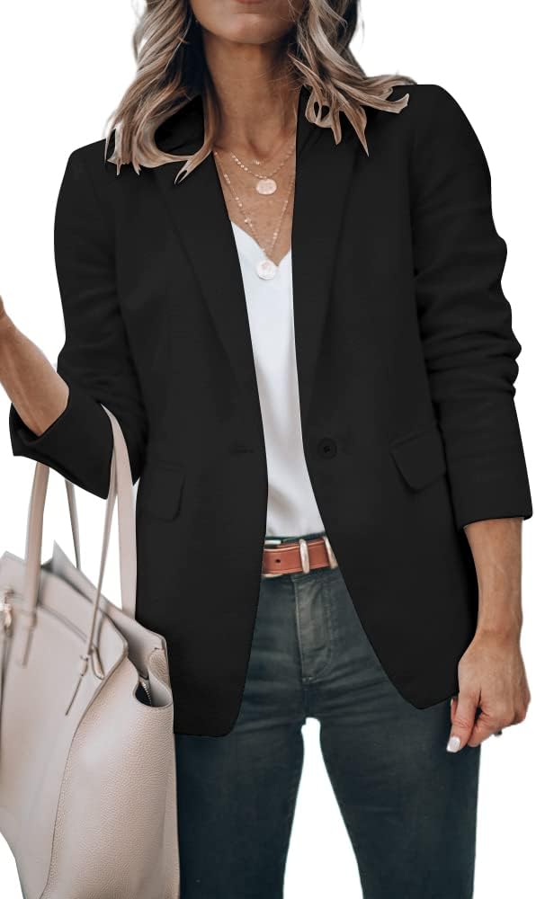 Chaqueta blazer mujer con bolsillos