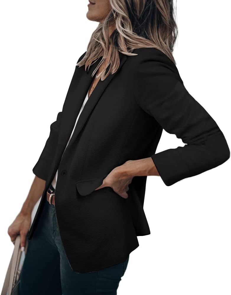 Chaqueta blazer mujer con bolsillos