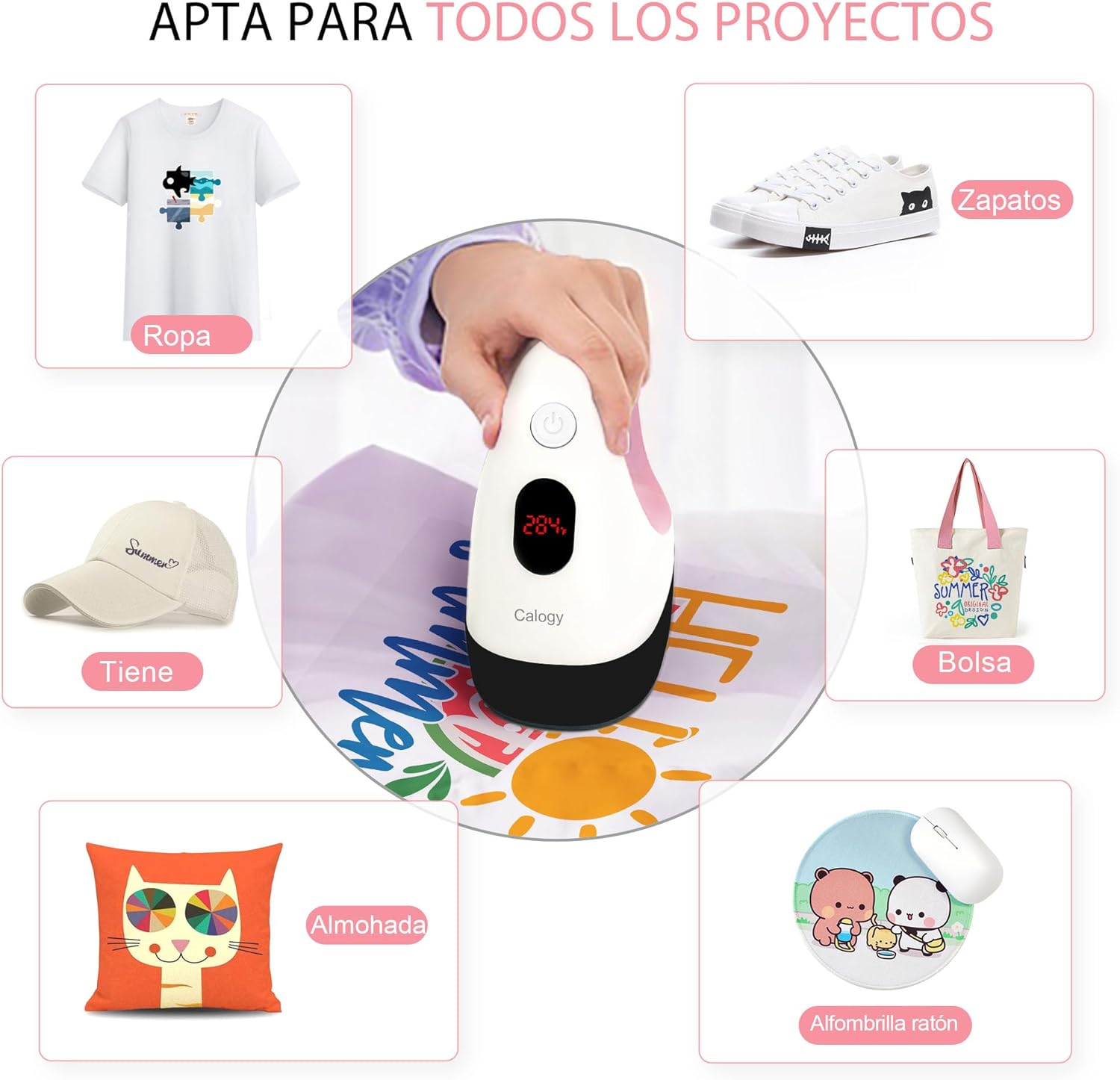 Mini Prensa de Calor Portátil