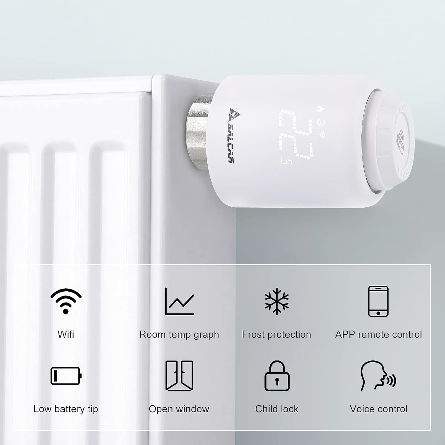 Termostato WiFi SALCAR Alexa/GG