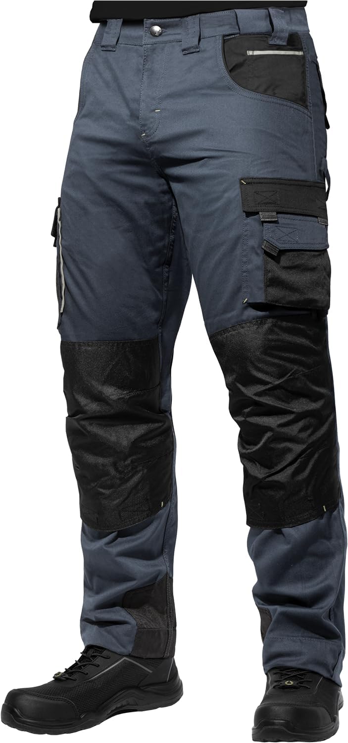 Pantalones Cargo Hombre Gris 42/34