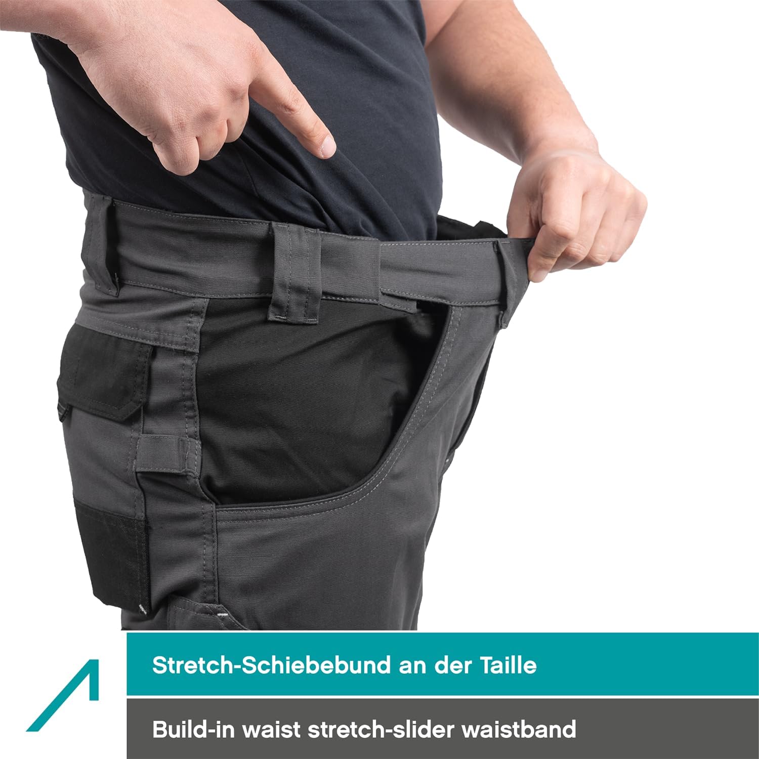 Pantalones Cargo Hombre Gris 42/34