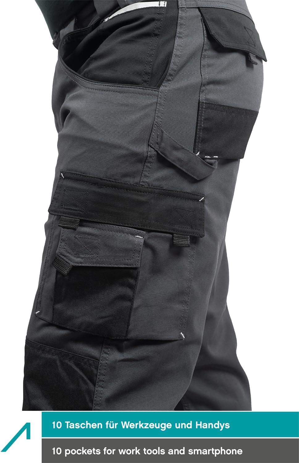 Pantalones Cargo Hombre Gris 42/34