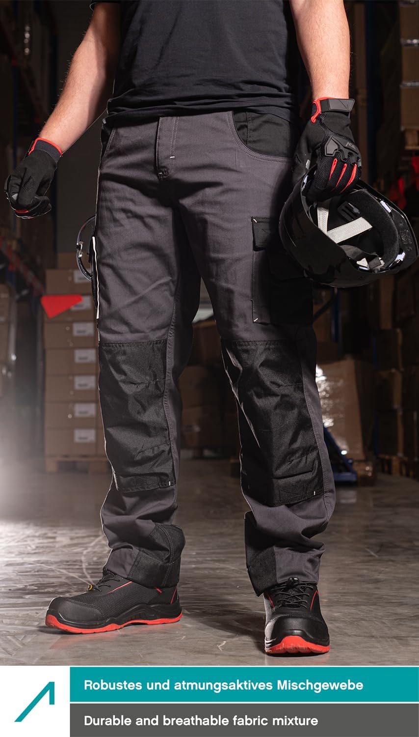 Pantalones Cargo Hombre Gris 42/34