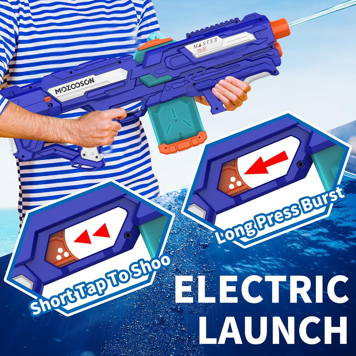Pistola de Agua Eléctrica 2 en 1