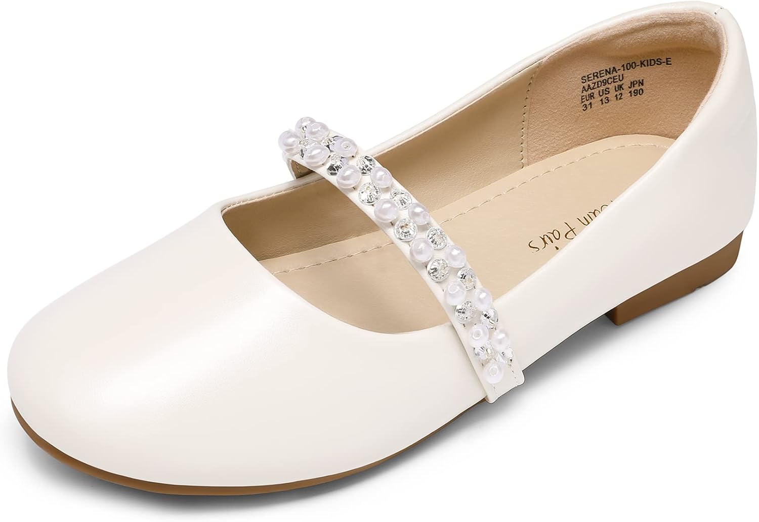 Zapatos Planos Niña Marfil, T. 31