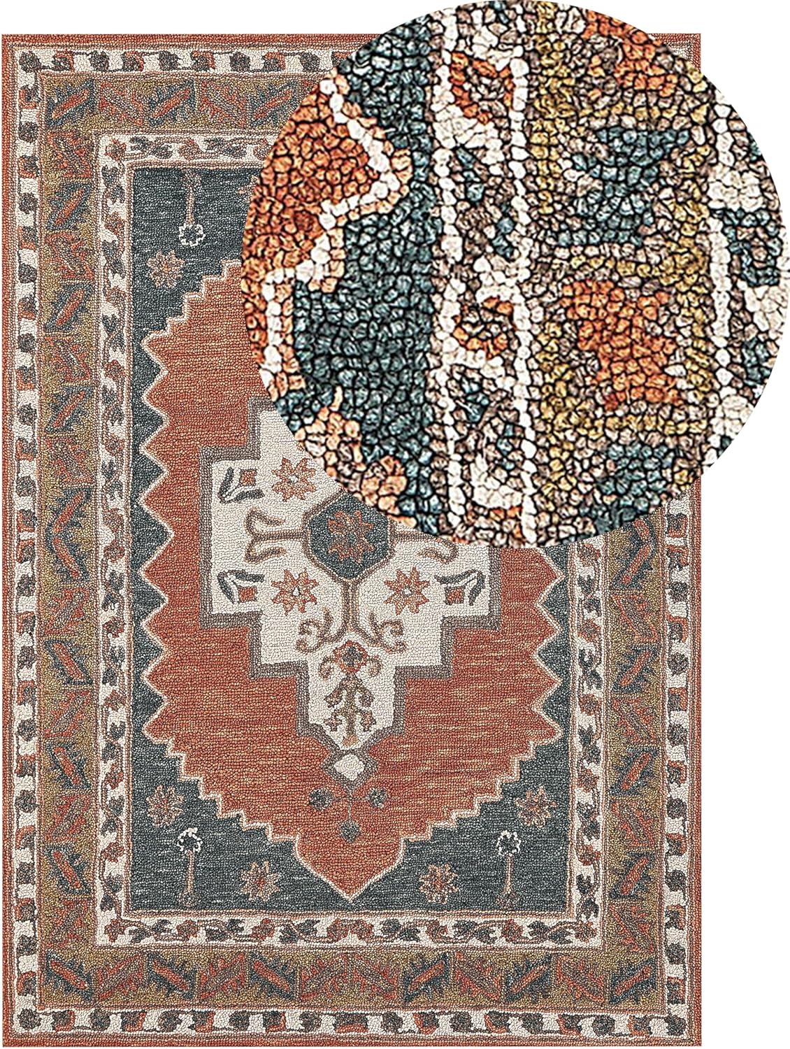 Alfombra oriental lana 140x200