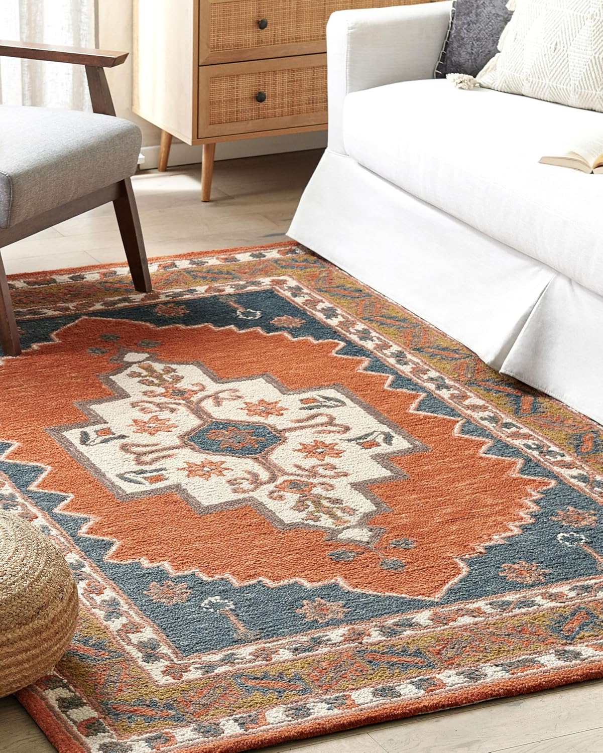 Alfombra oriental lana 140x200