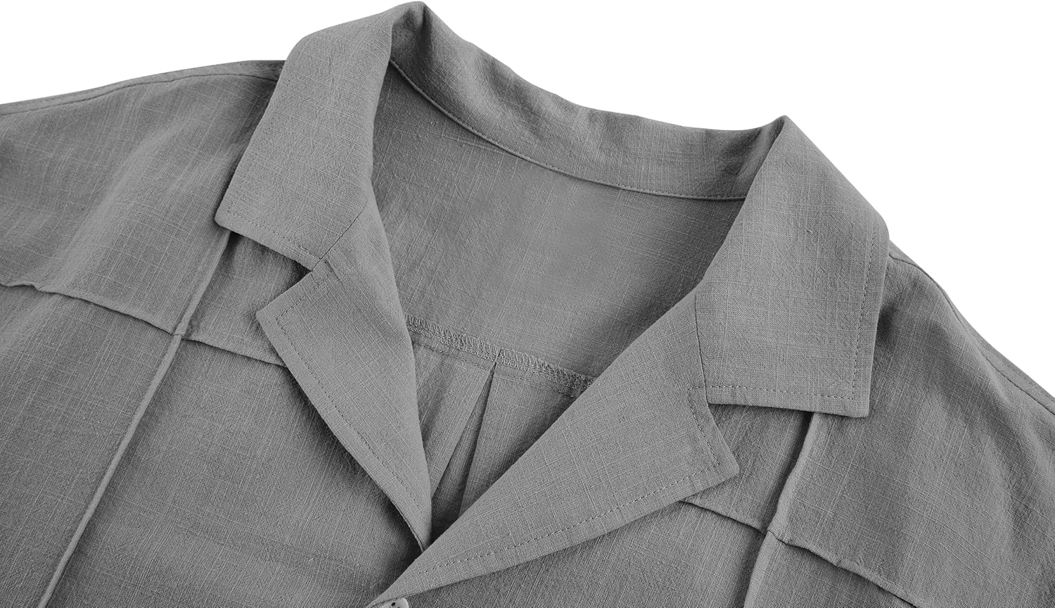Camisa de algodón gris XL