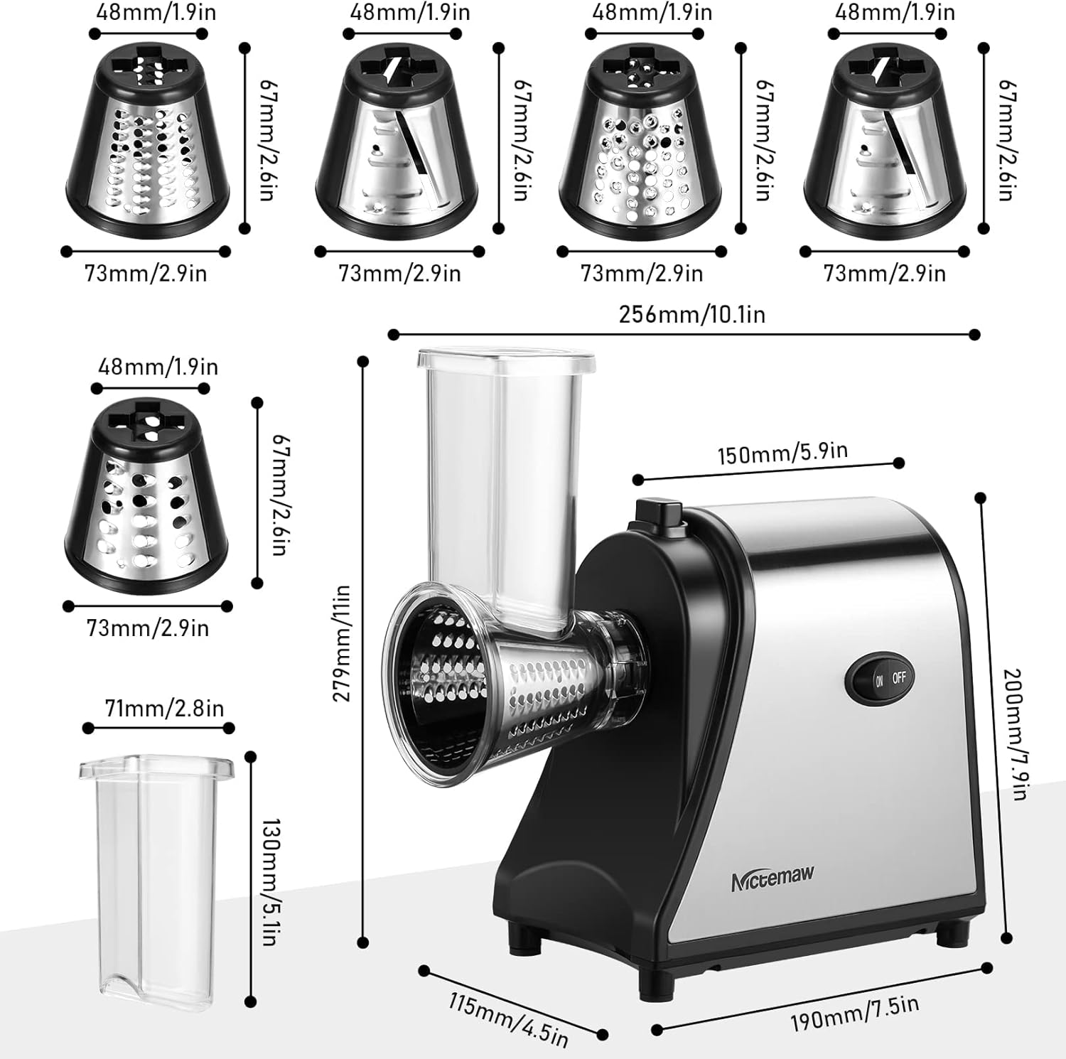Rallador Eléctrico Meykey 250W