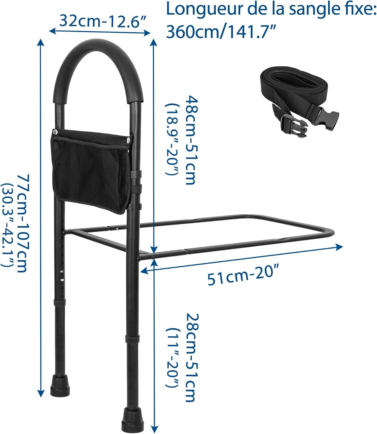 Barra de cama de seguridad