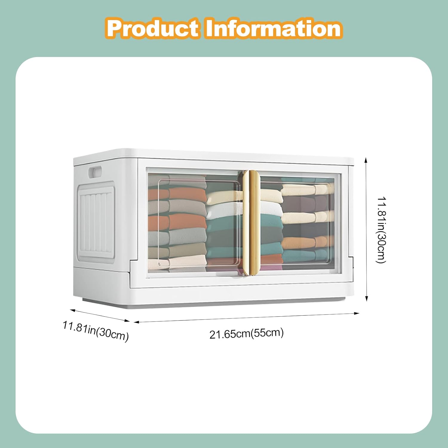 Caja Almacenamiento Plegable con Ruedas