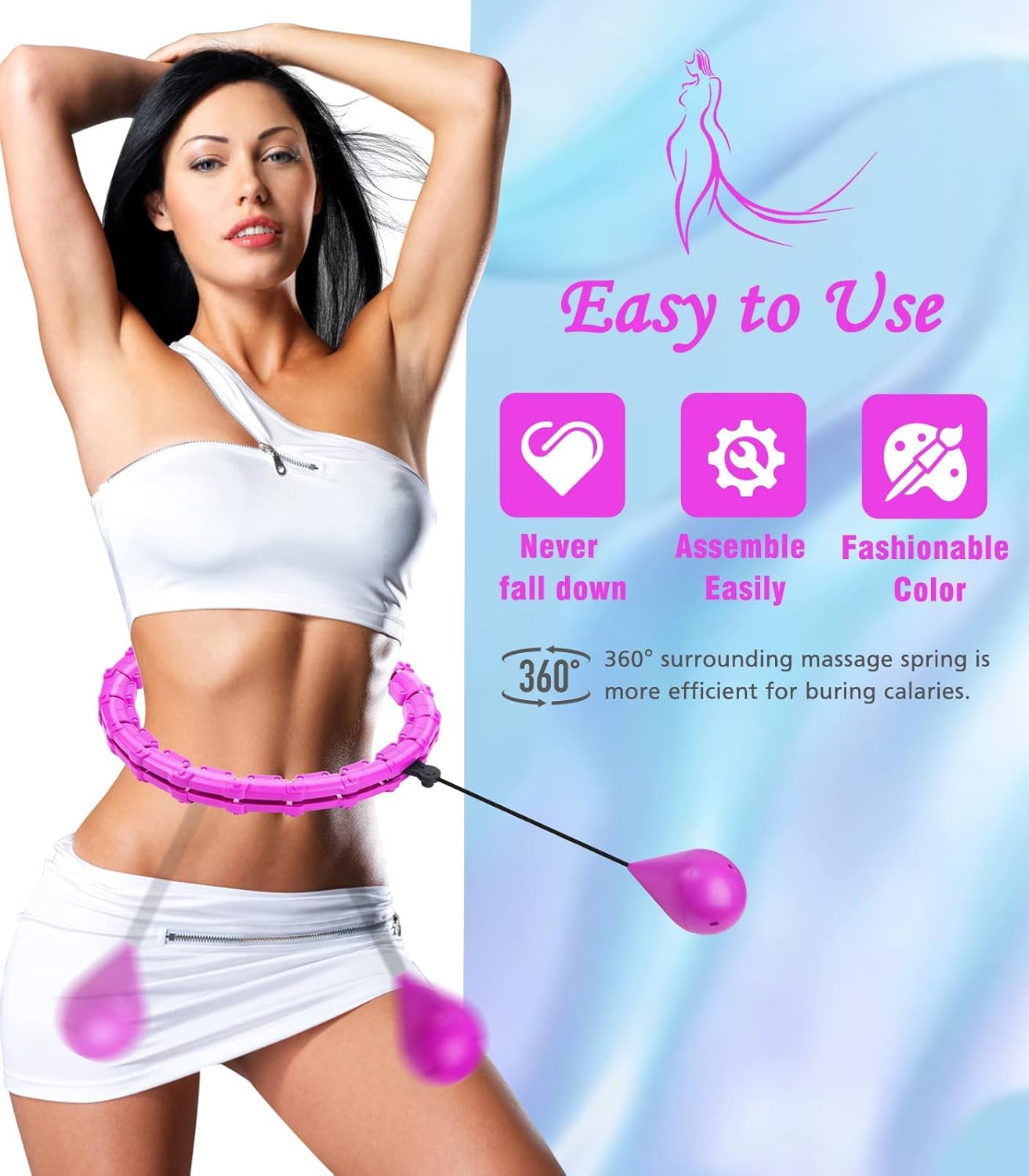 Hula Hoop con Peso 24 Nudos