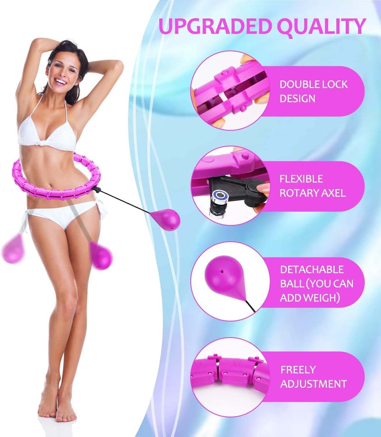 Hula Hoop con Peso 24 Nudos