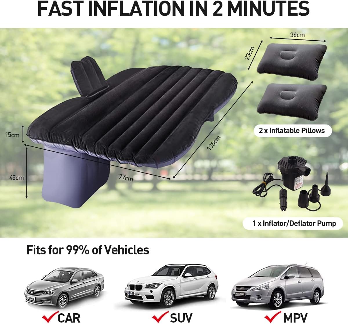 Colchón Inflable para Coche