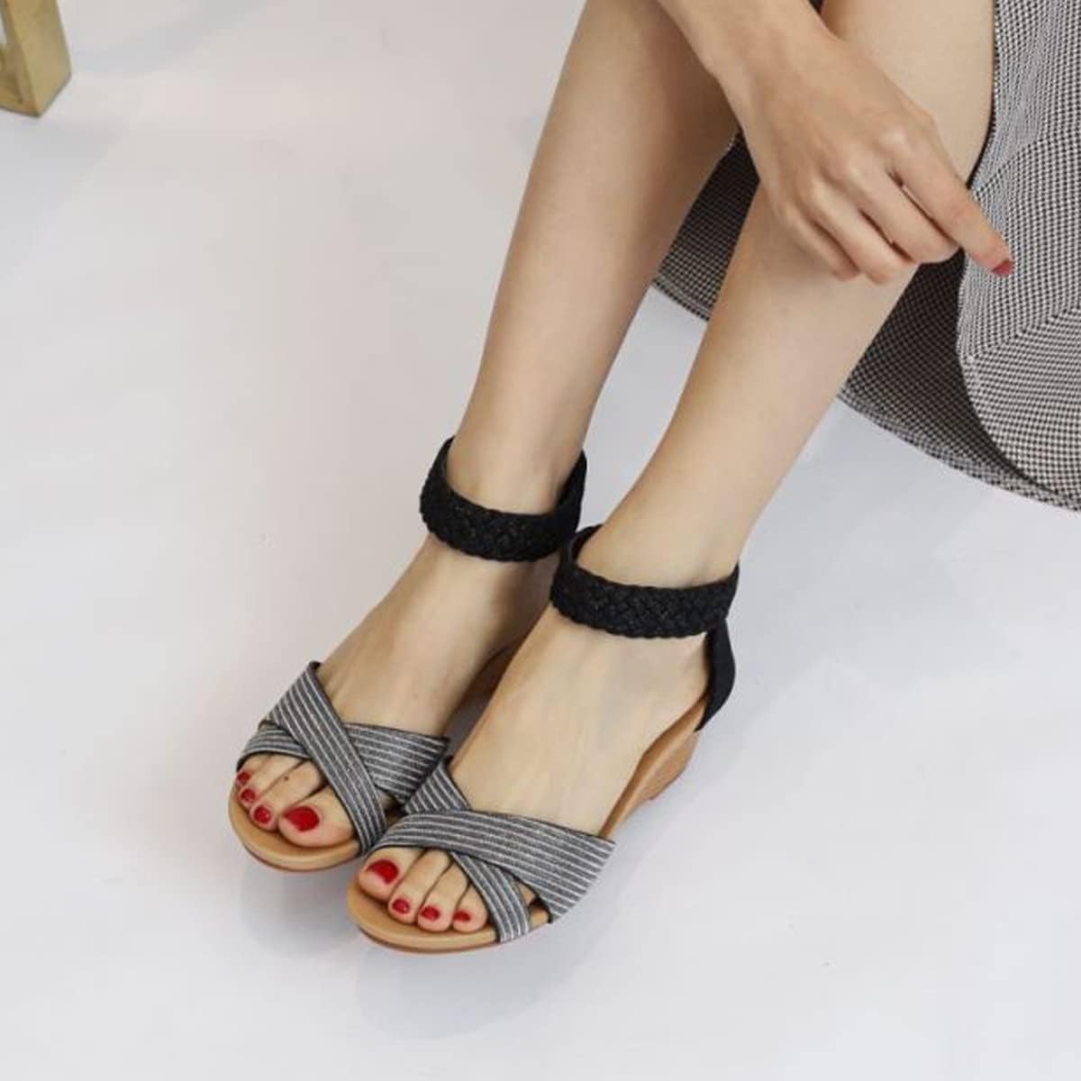 Sandalias de Cuña Verano Mujer