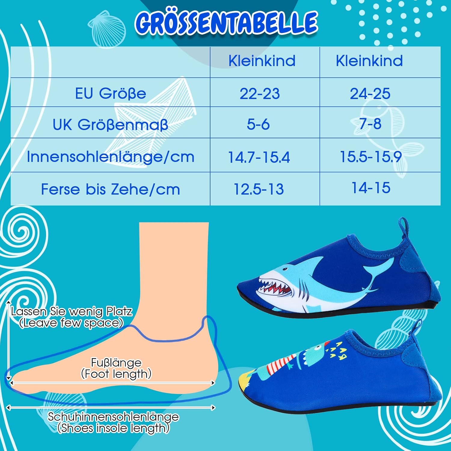 Zapatos de Natación para Niños