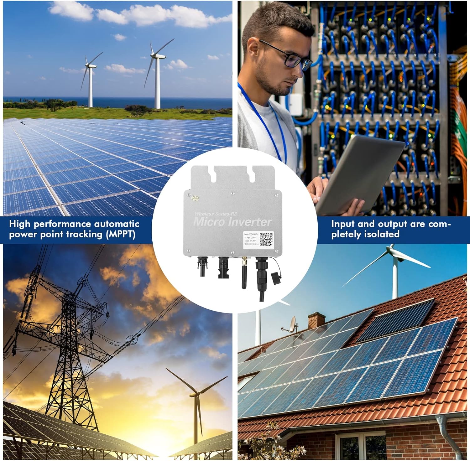Micro Inversor Solar WVC-350W