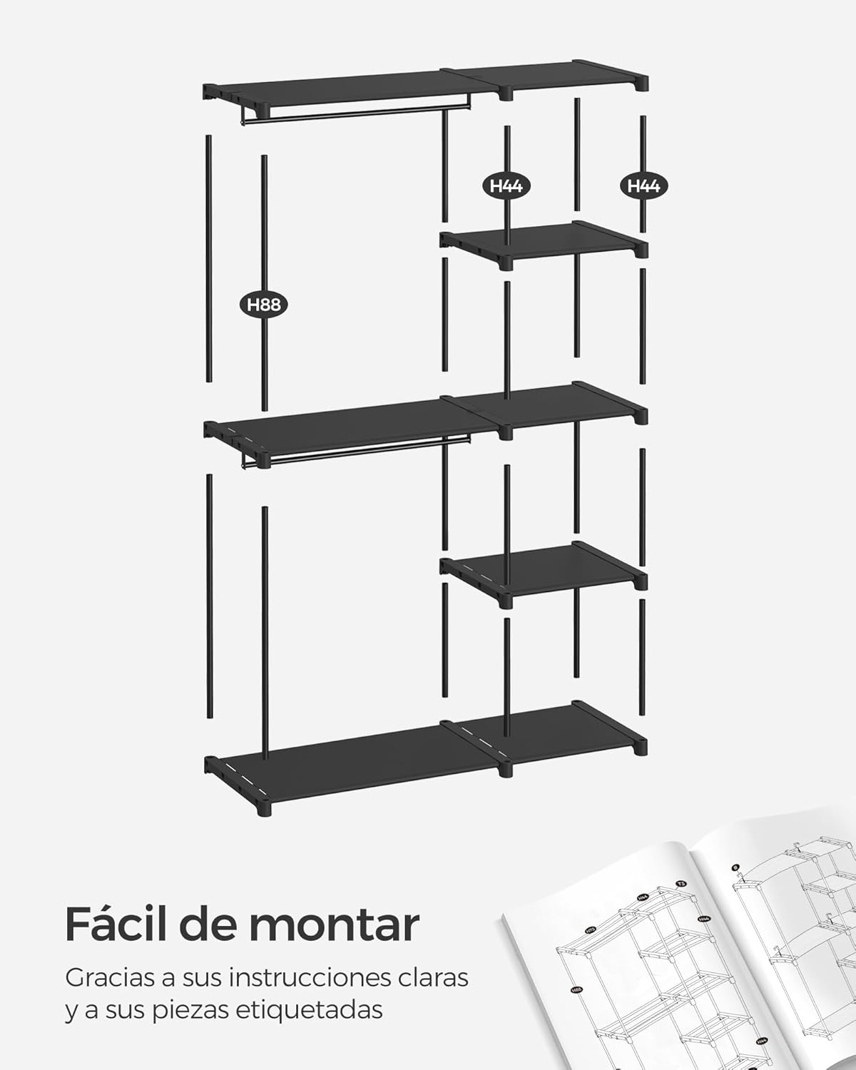 Armario Plegable SONGMICS 43x124