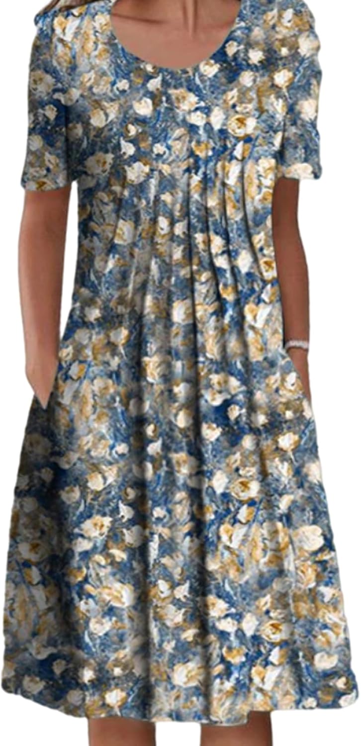 Vestido Midi Floral Elegante
