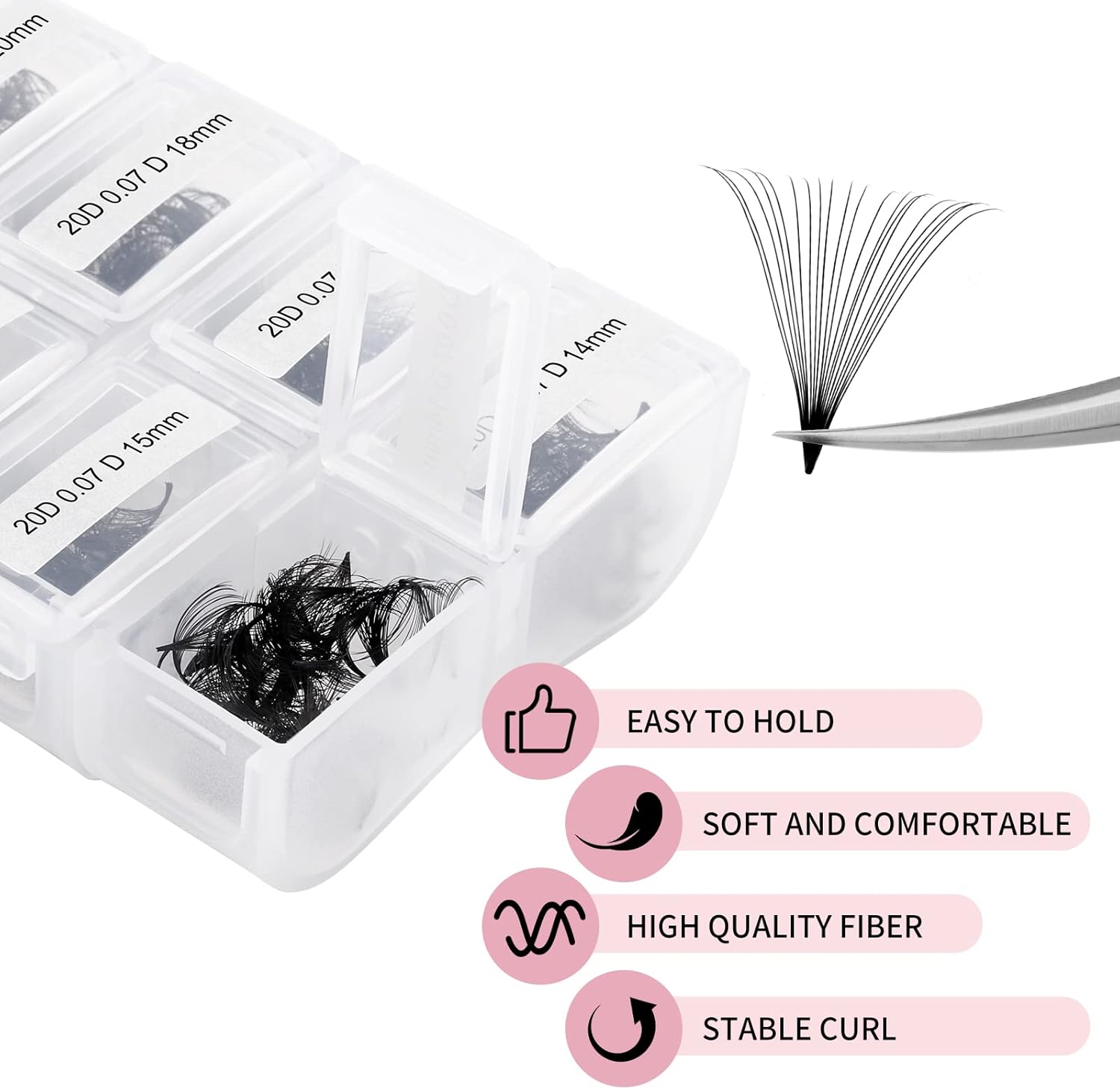 Extensiones Pestañas Volumen 20D