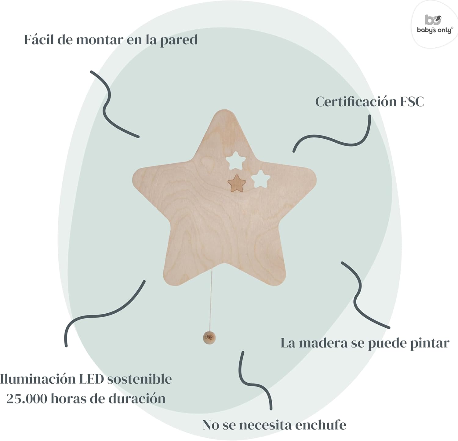 Lámpara Star Wonder Marrón 26x27