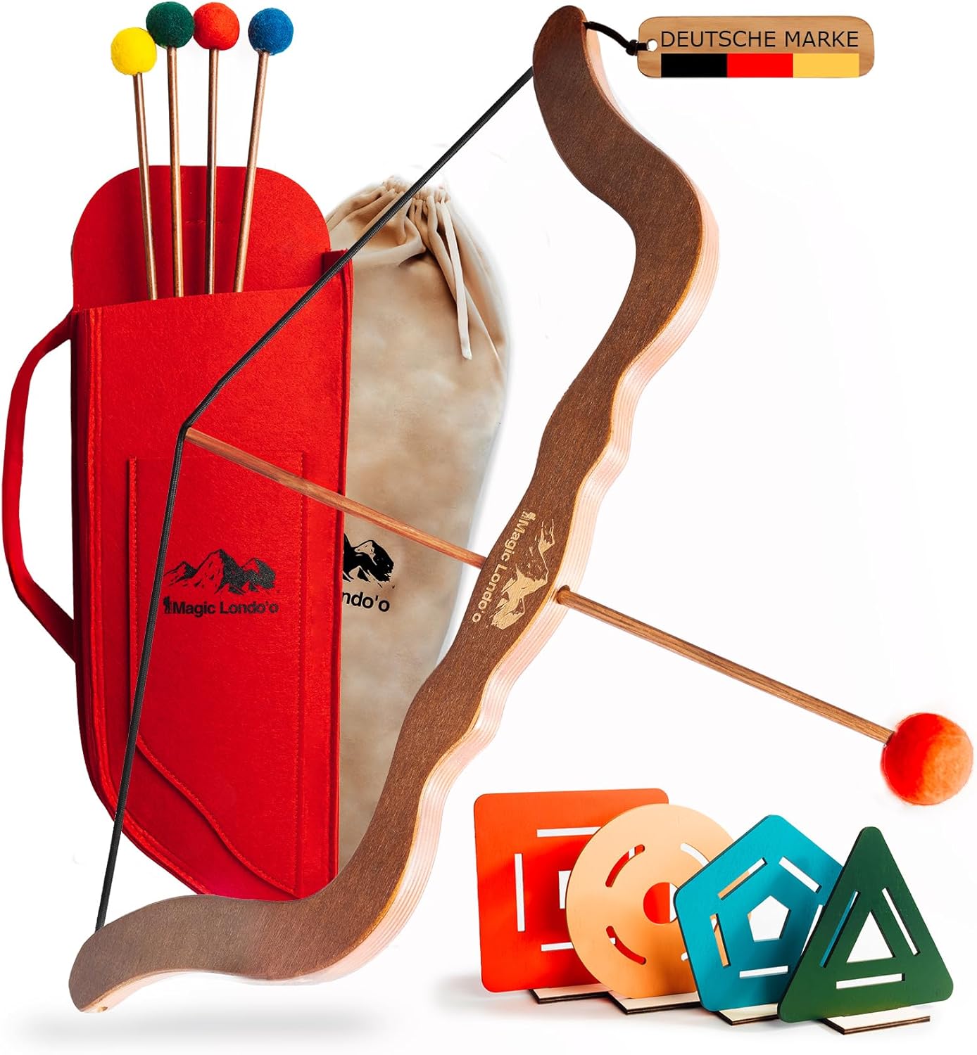 Arco y flecha de madera para niños