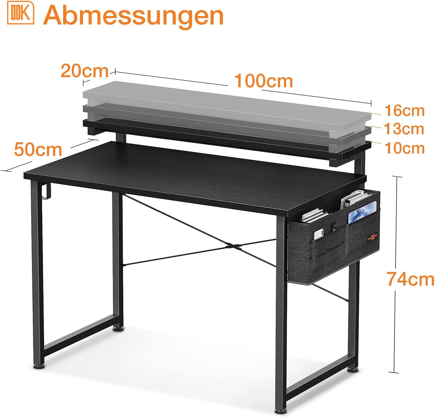 Escritorio Ajustable ODK 100x50