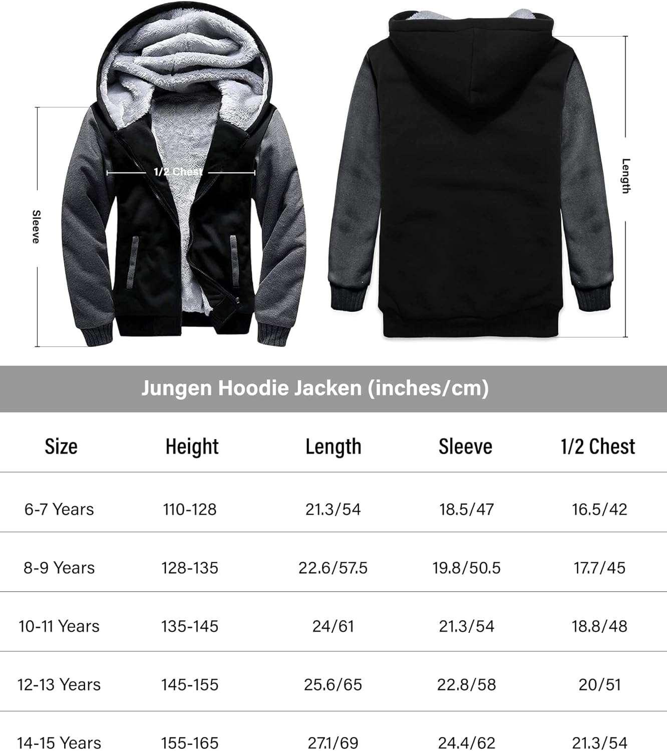 Sudadera Infantil Forrada con Capucha
