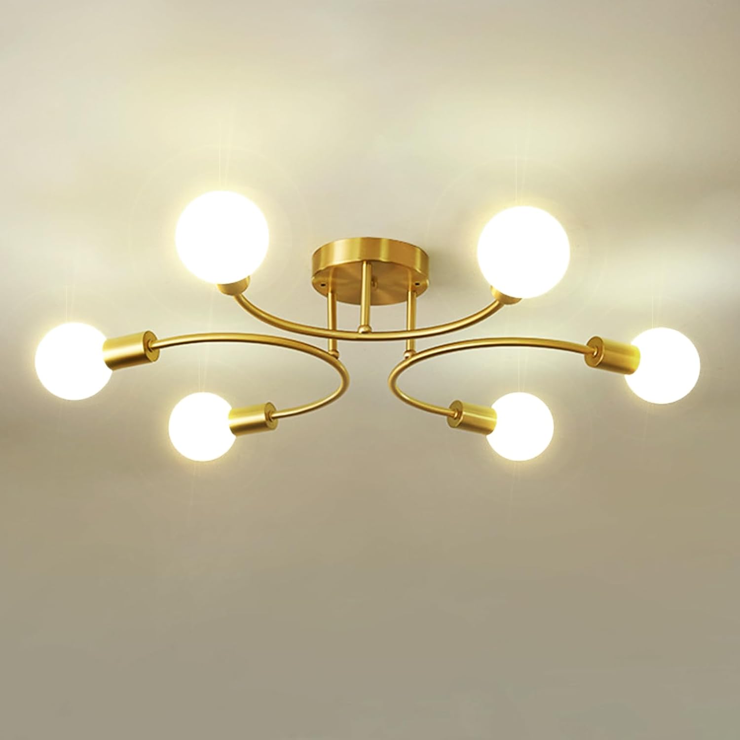 Lámpara de Techo Retro 6 Luces