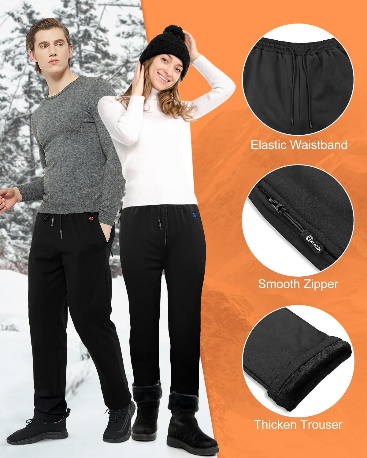 Pantalones Calefactables USB
