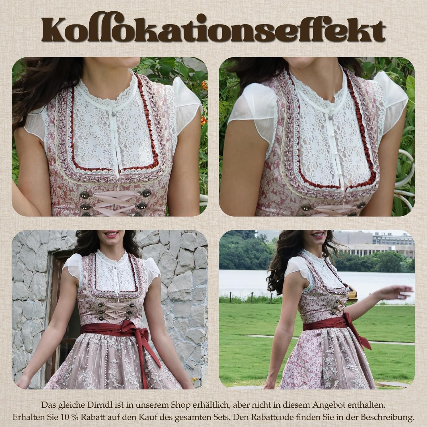 Blusa Tirolesa de Encaje