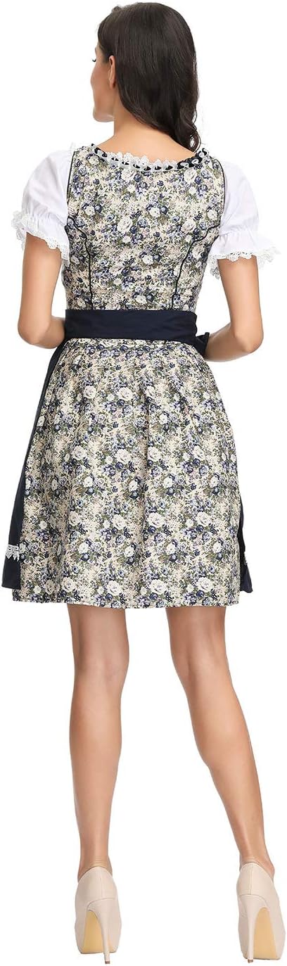 Dirndl midi con delantal
