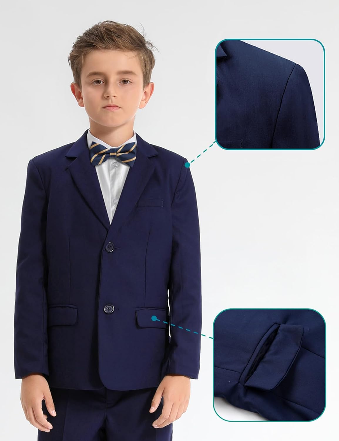 Traje Mintgreen 3 Piezas Niño