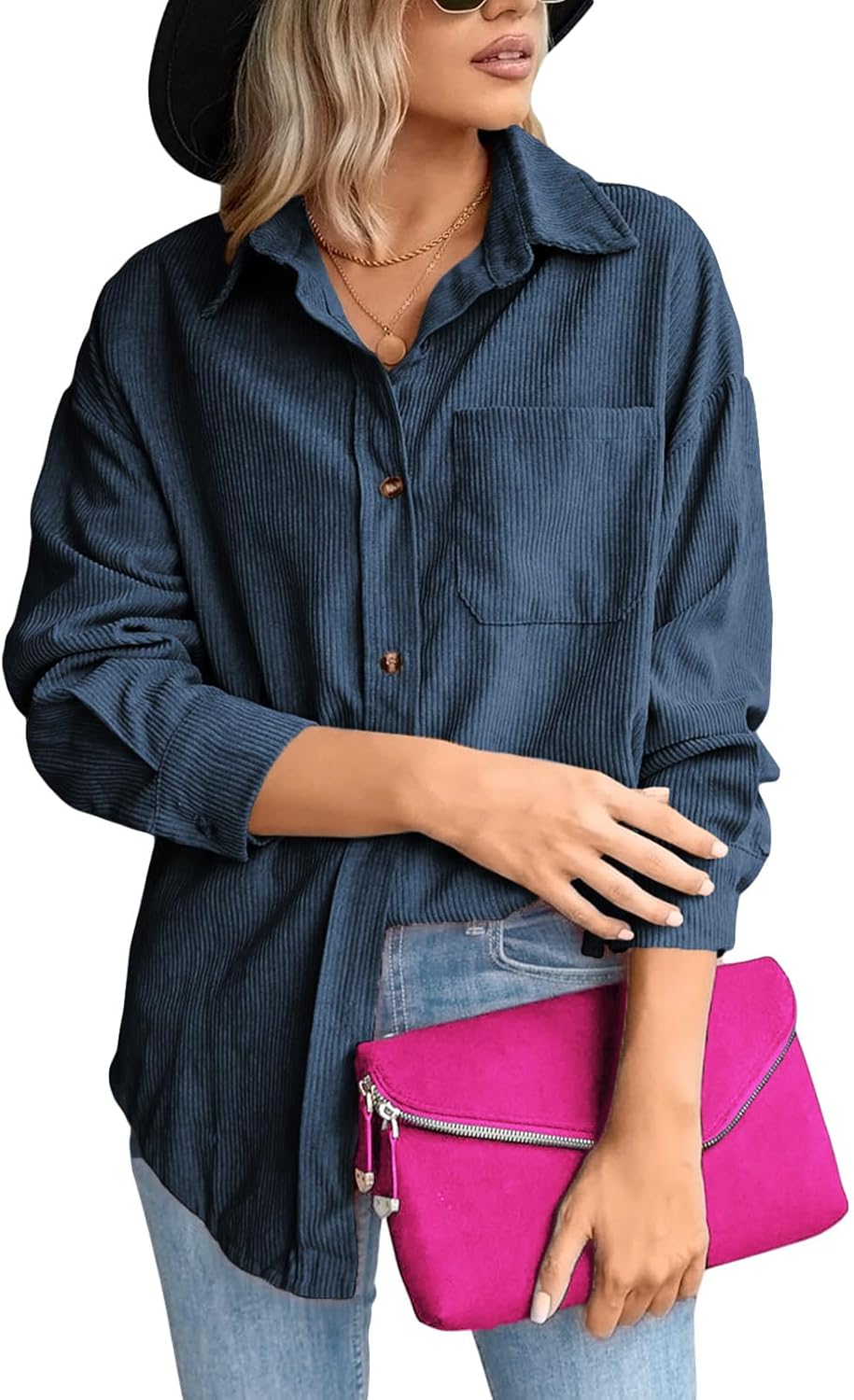 Camisa de pana vintage mujer